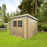 Abri de jardin Hof 6,15m² en bois massif 19mm à toit monopente - SOLID Ma boutique